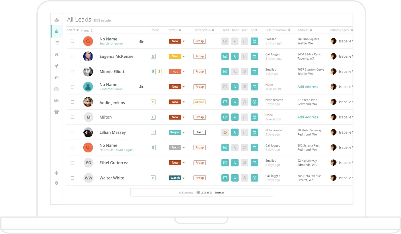 Lead management at Brivity