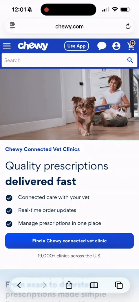 Vet Finder at Chewy