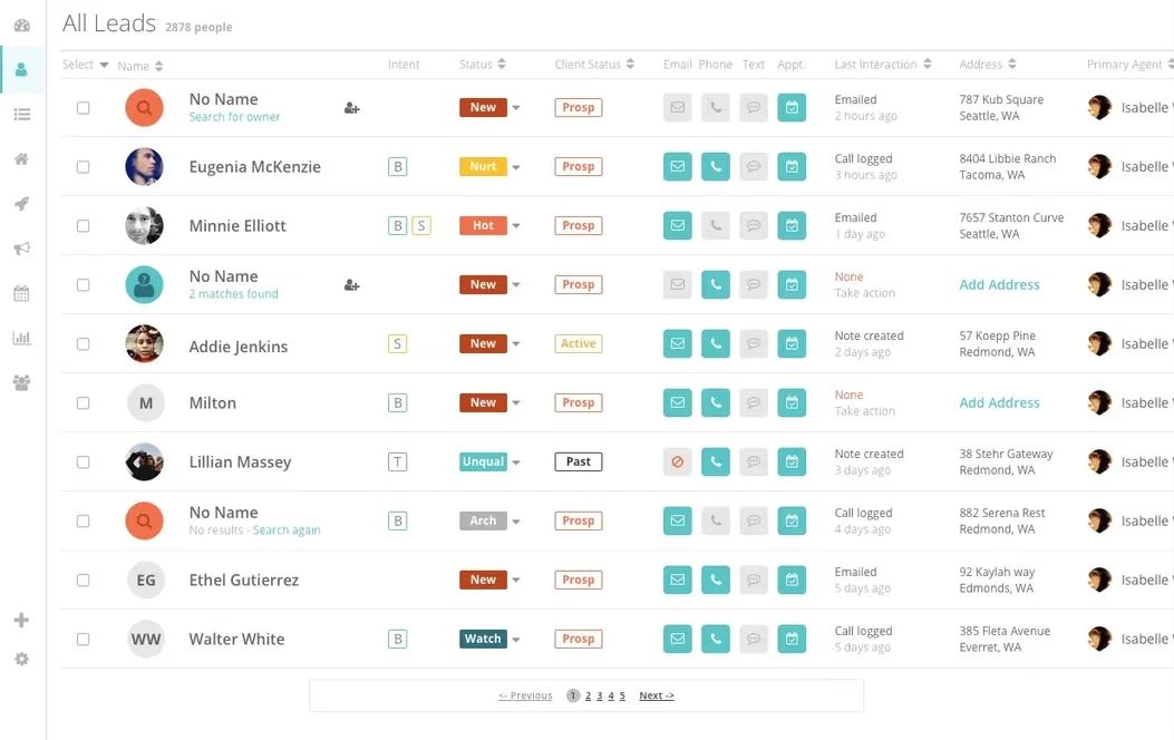 Lead management at Brivity