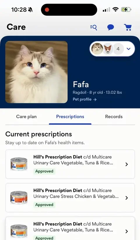 Clinic care & prescriptions at Chewy
