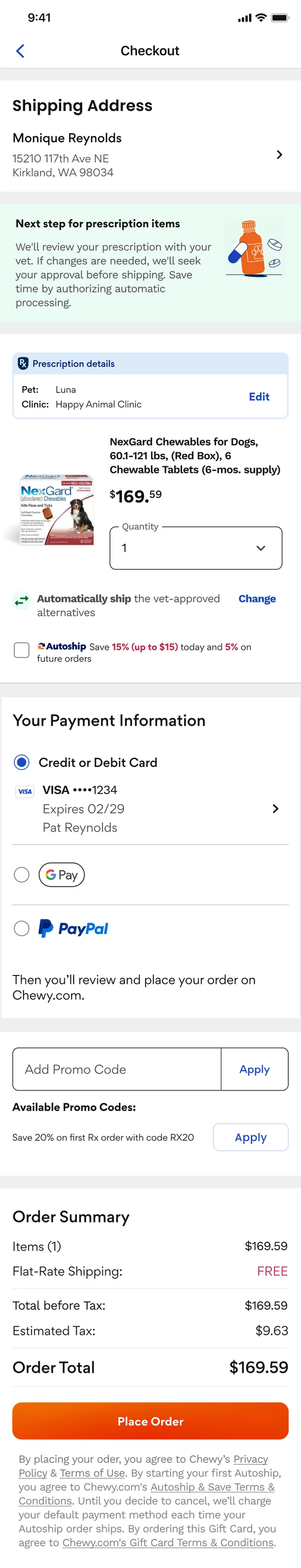Checkout with substitution preference